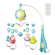 Remote-Control Baby Crib Mobile 🌙🎵 – Rotating Musical Cot Toy with Lights & Projector