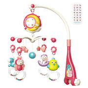 Remote-Control Baby Crib Mobile 🌙🎵 – Rotating Musical Cot Toy with Lights & Projector